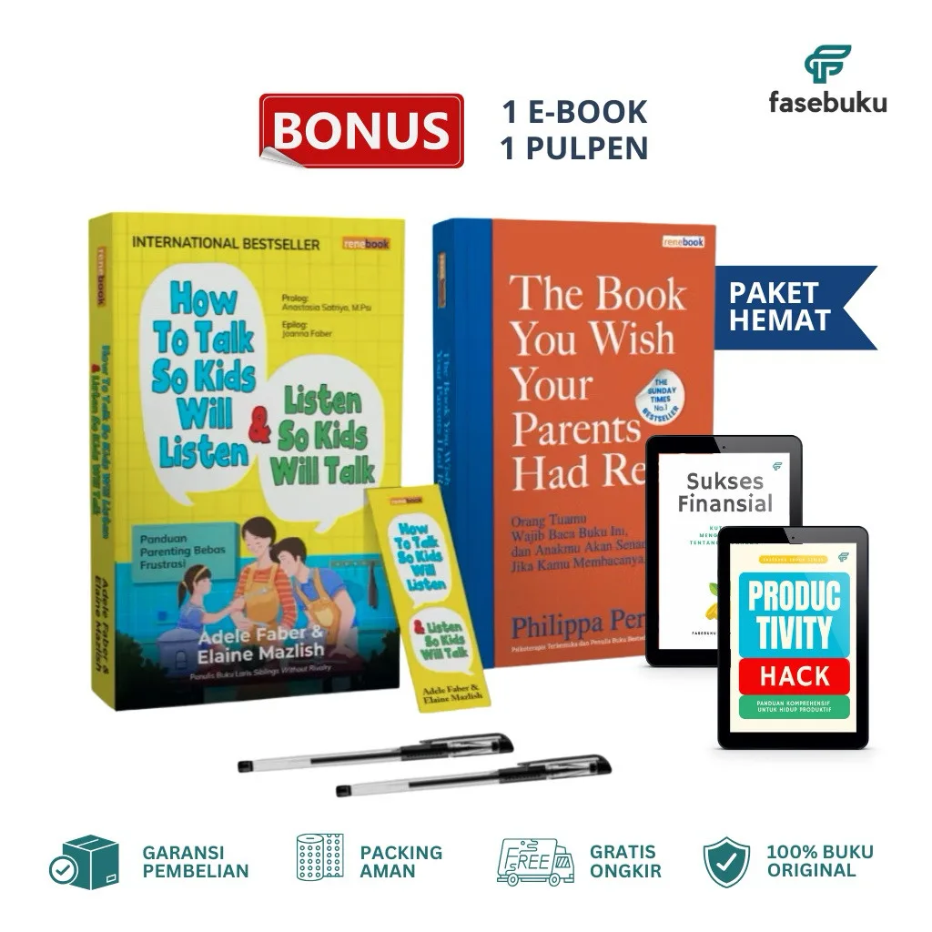 [Paket Hemat] The Book You Wish Your Parents Had Read + How to Talk So Kids Will Listen - Renebook